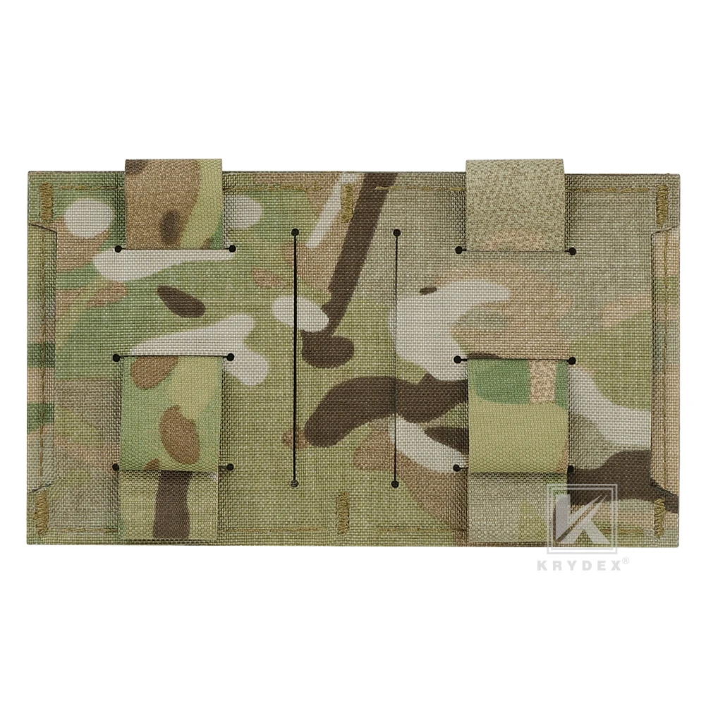 KRYDEX Tactical 9mm+5.56 Triple Magazine Pouch Mag Carrier, M4 AR15 MOLLE Bag, Belt Vest Gear