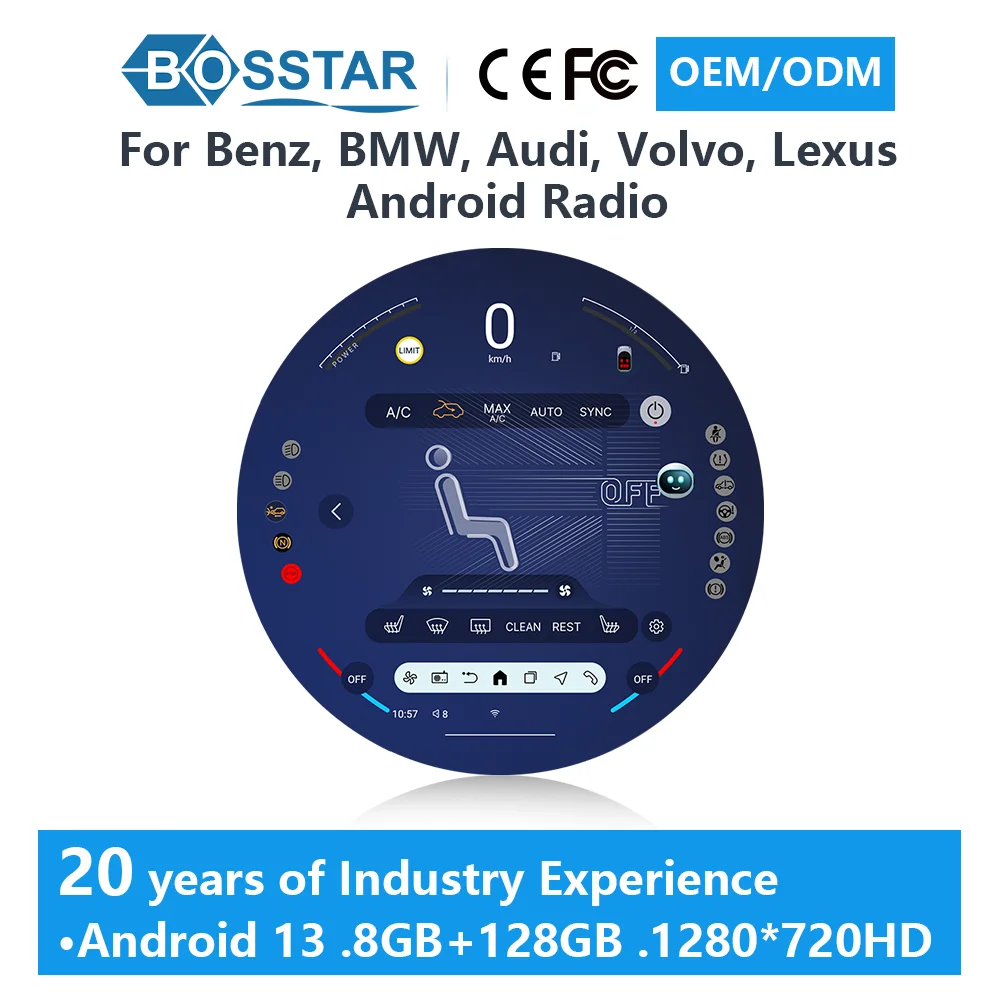 11.7Inch Android Car Stereo Mini Cooper F54 F56 F60 R60 R56 2007-2017 Gps Carplay Dsp Multimedia Player