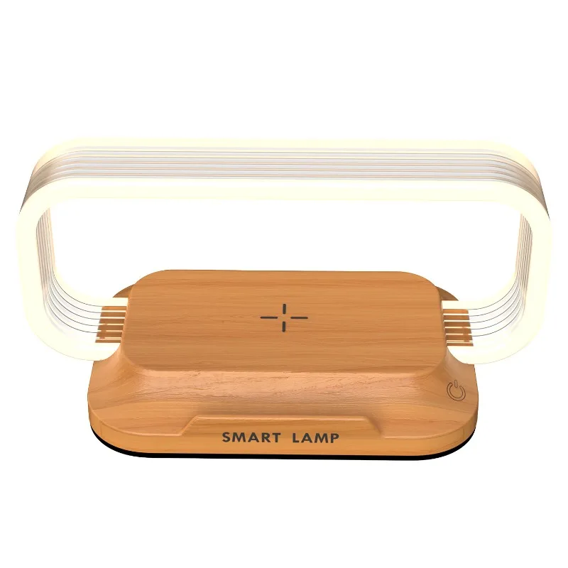 

15W wireless charging bedroom bedside touch acrylic portable desk lamp multi-function dimmable soft