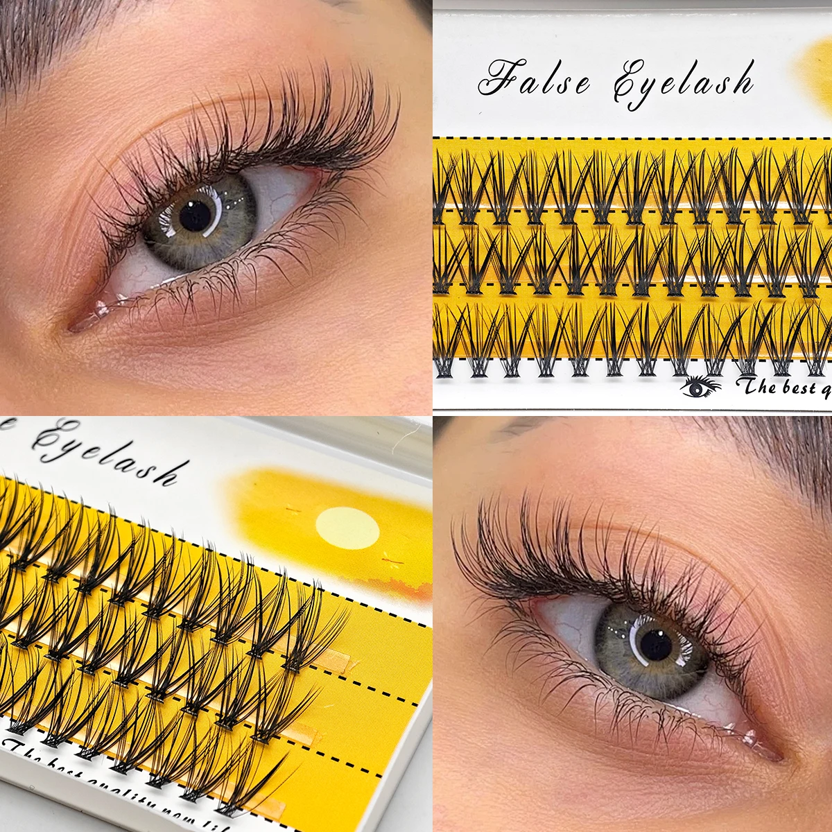 DIY Wimpern-Cluster 20D-30D Flauschige Wimpern-Cluster für Selbstapplikation, Handgefertigte Einzelwimpernverlängerungen für einen Natürlichen Look – Detail 6