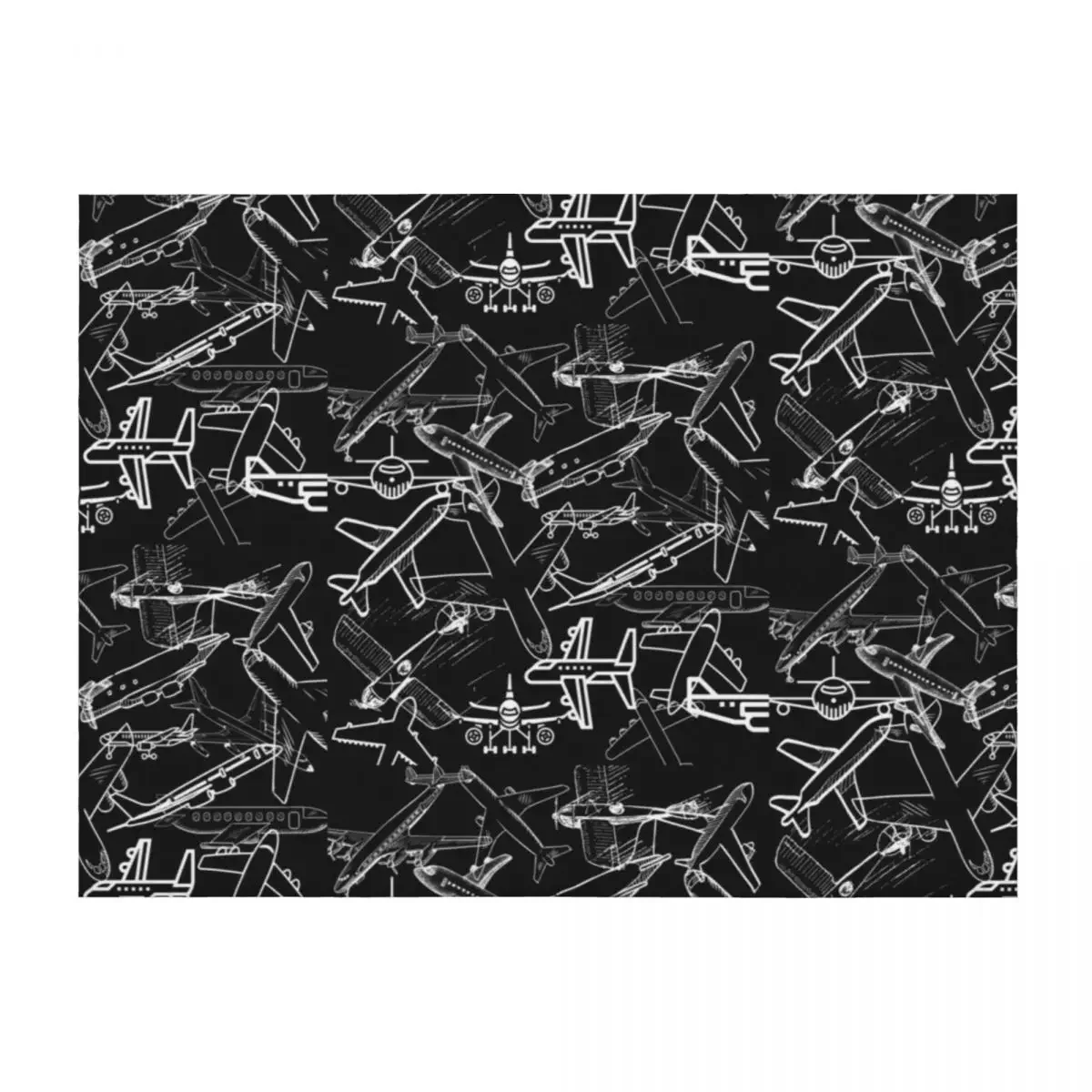 

Airplanes Love Throw Blanket Loose Nap decorative Personalized Gift Blankets