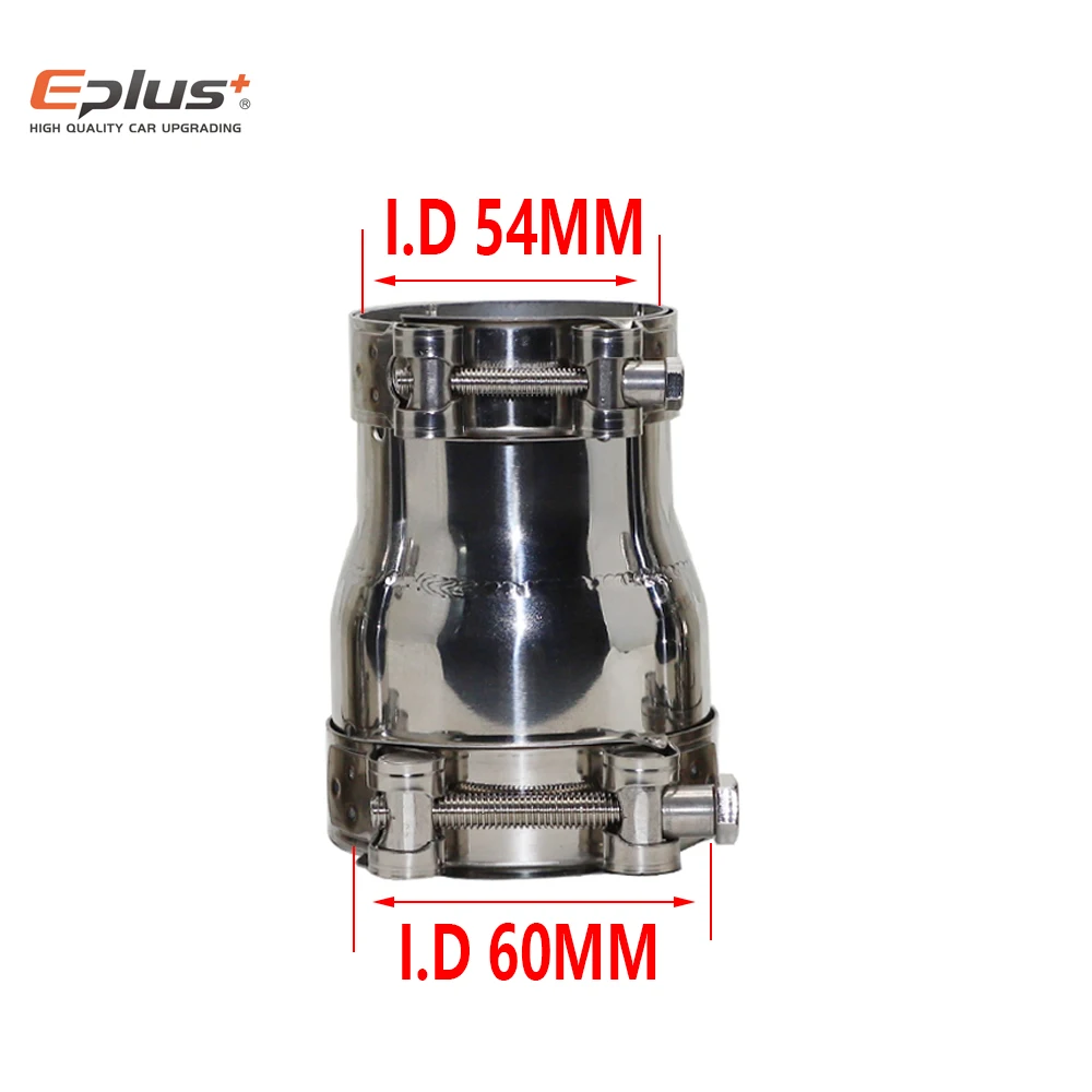39mm tot 54mm Tussen Universele Rvs Reducer Adapter Rechte Auto Motor Uitlaatpijp Uitlaat Pijpleiding Gelaste pijp