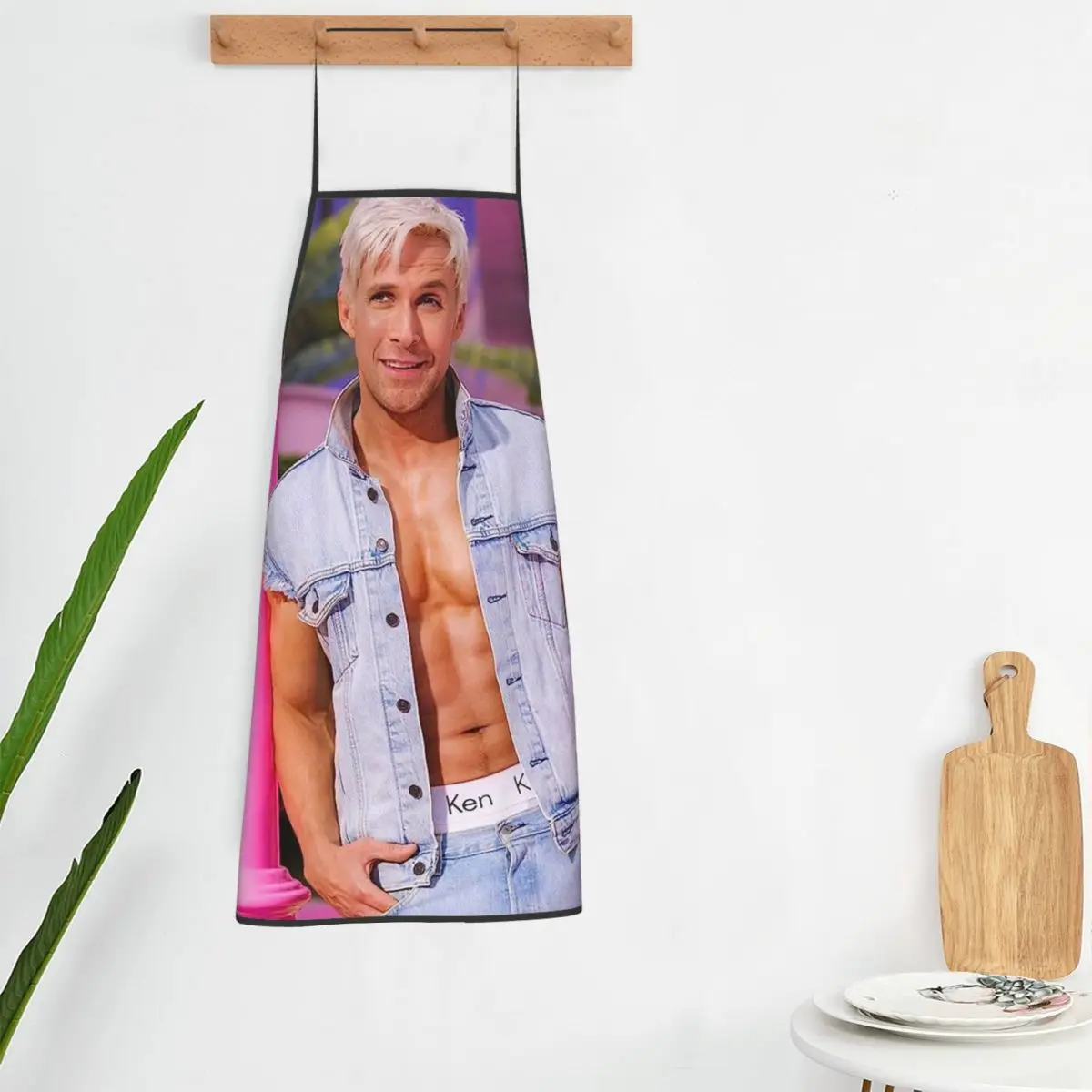 Funny Ryan Gosling Collage Apron Chef Cooking Cuisine Tablier Bib Kitchen Cleaning Pinafore for Women Men Painting