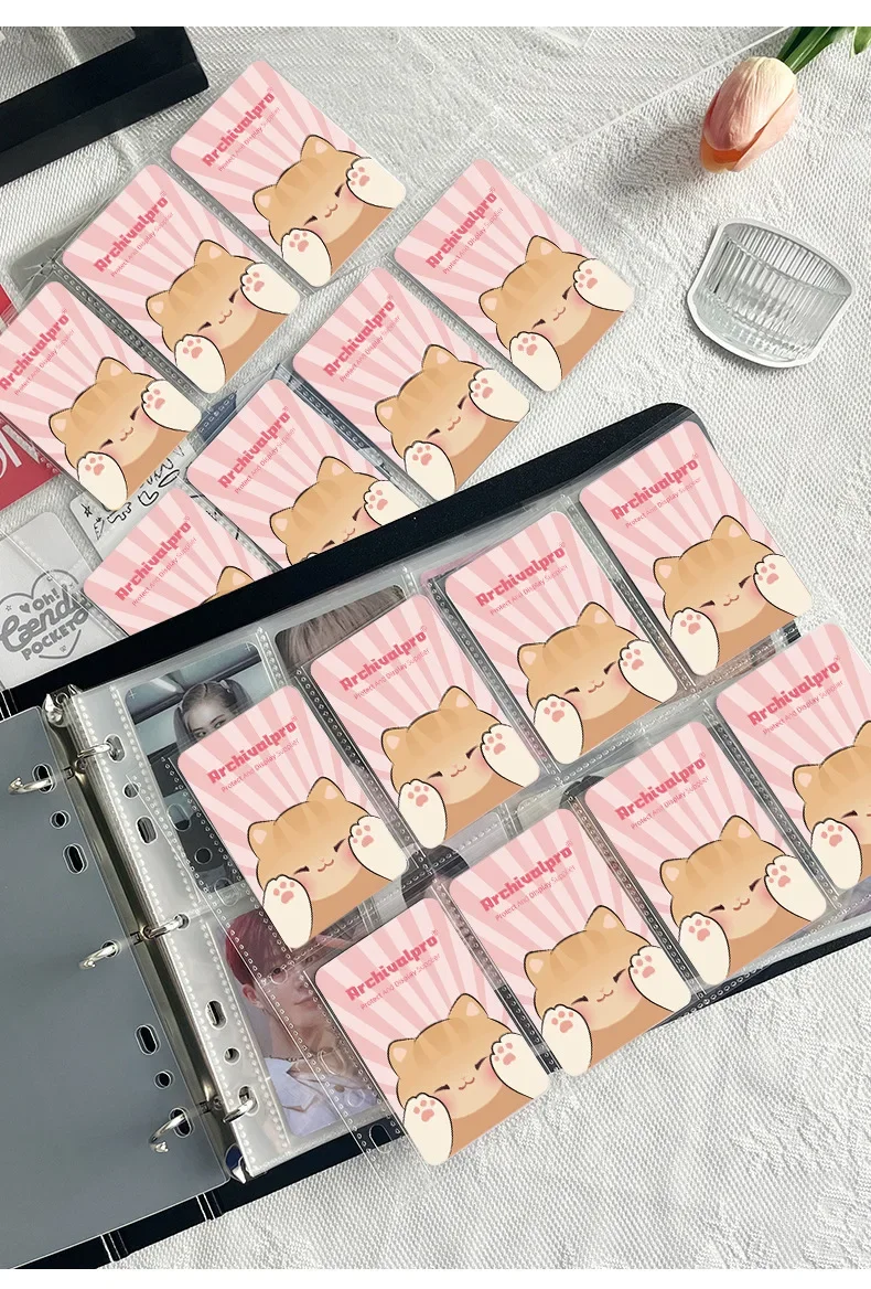 photo card holder kpop binder 1Pcs Bow Star Plush Photocard Cute Photocard Korean Holder a6 6 Ring Binder Kpop Card Collect Book Photo Album Binder 10 Inner Pages with 4 Pockets it features a heart 8-Grid A5 Kpop Photo Card