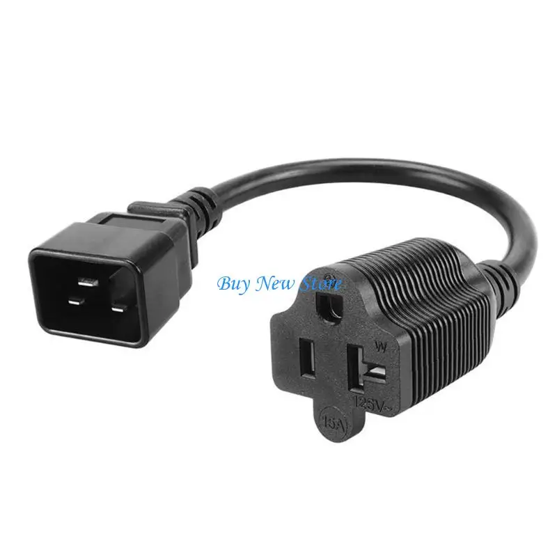 

20CE IEC320 C20 Male to 5-20R, Household Alternating CurrentPlug to 20Amp Power Adapters Extension Cable