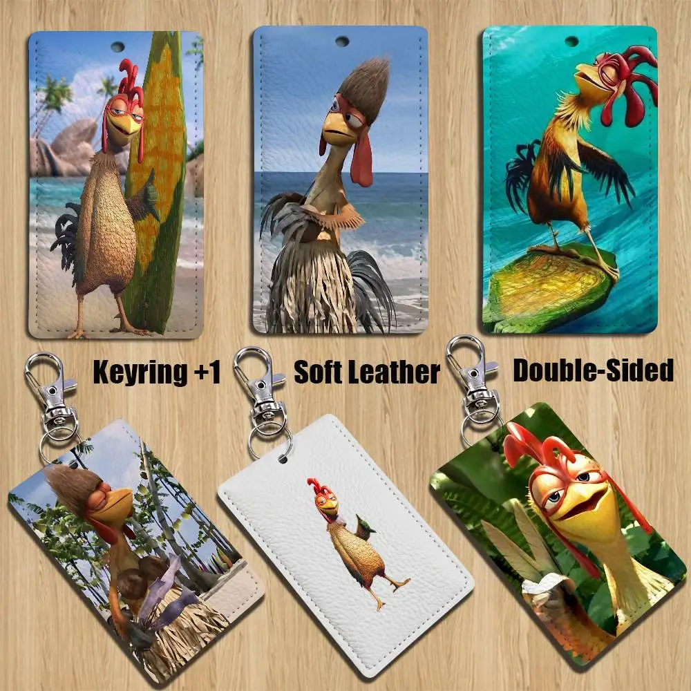 

S-Surf Chicken J-Joe CUTE Cartoon Singer Anime Card Keychain Fashion Pendant Bag ID Door Card Case Bus Card Cute Adult