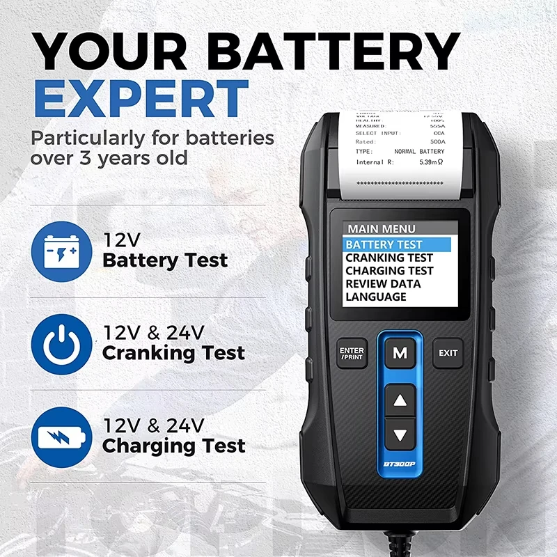 TOPDON BT300P 배터리 테스터(인쇄 기능 포함 - Battery Load Tester 리뷰 및 가격