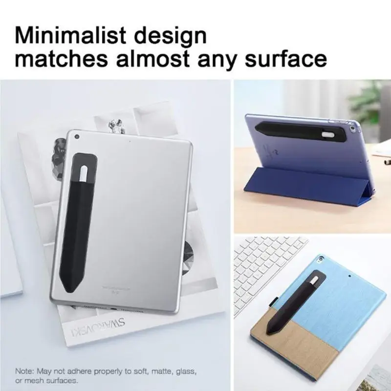 

Elastic Lycra Pocket for Screen Pen Protective for Case Adhesive Sleeve for Apple Pencil Pens Black