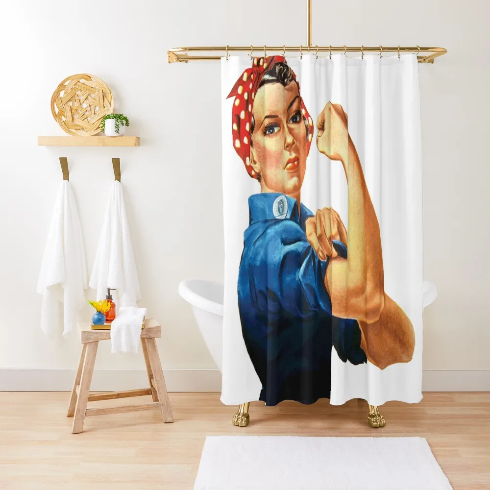 

ROSIE THE RIVETER by Bruce Ashman Baker Shower Curtain Bathtub Bathroom For Shower Curtain