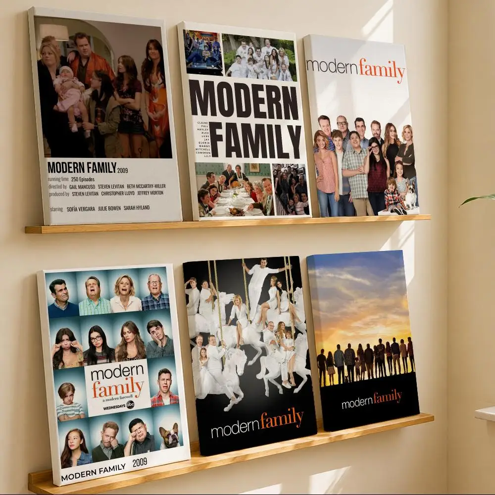 Popular TV Series M-Modern FamilyS Framed Wall Painting Framed Poster Wall Decor – Complements Any Wall Ambiance