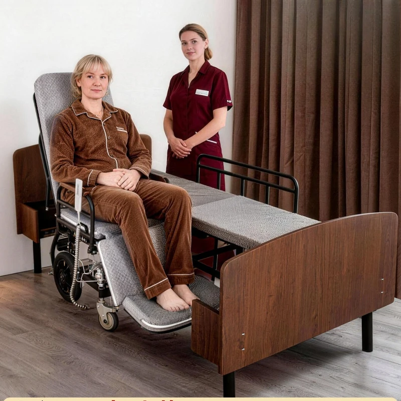 Multifunctional separate wheelchair nursing bed family the elderly partial paralysis stroke automatic electric intelligent bed
