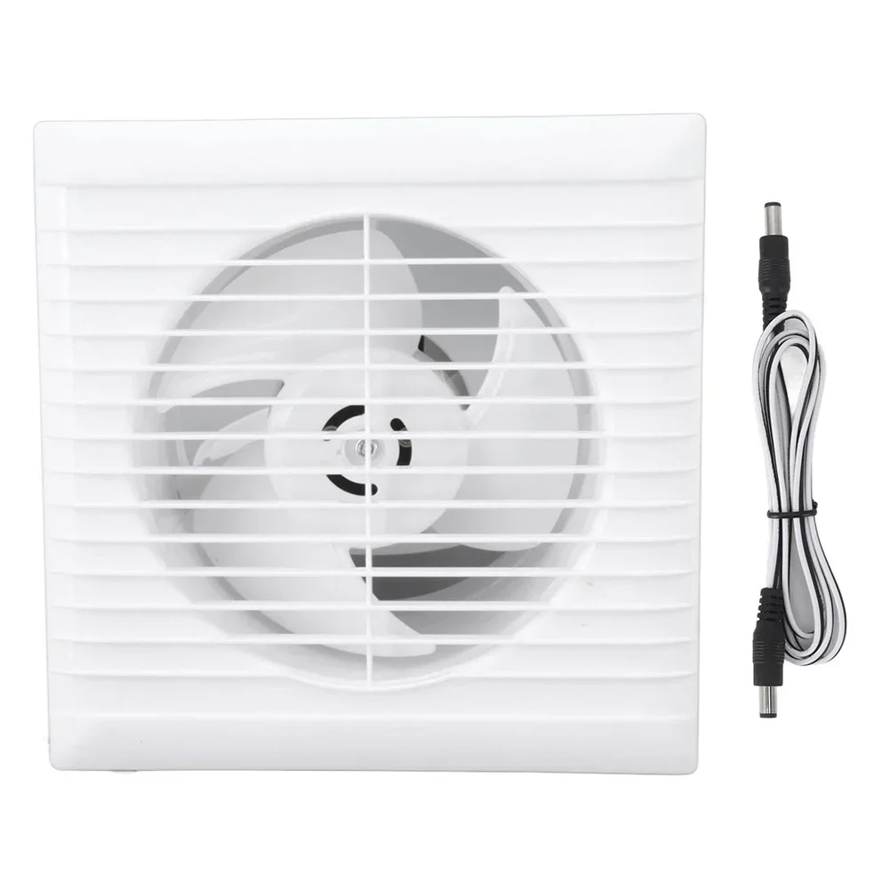 Solar Vent Fan 12V Bathroom Extractor Fan Silent Operation Wall Or Ceiling Mounted Vent Fan For Outdoor 20.5*11cm 1pcs