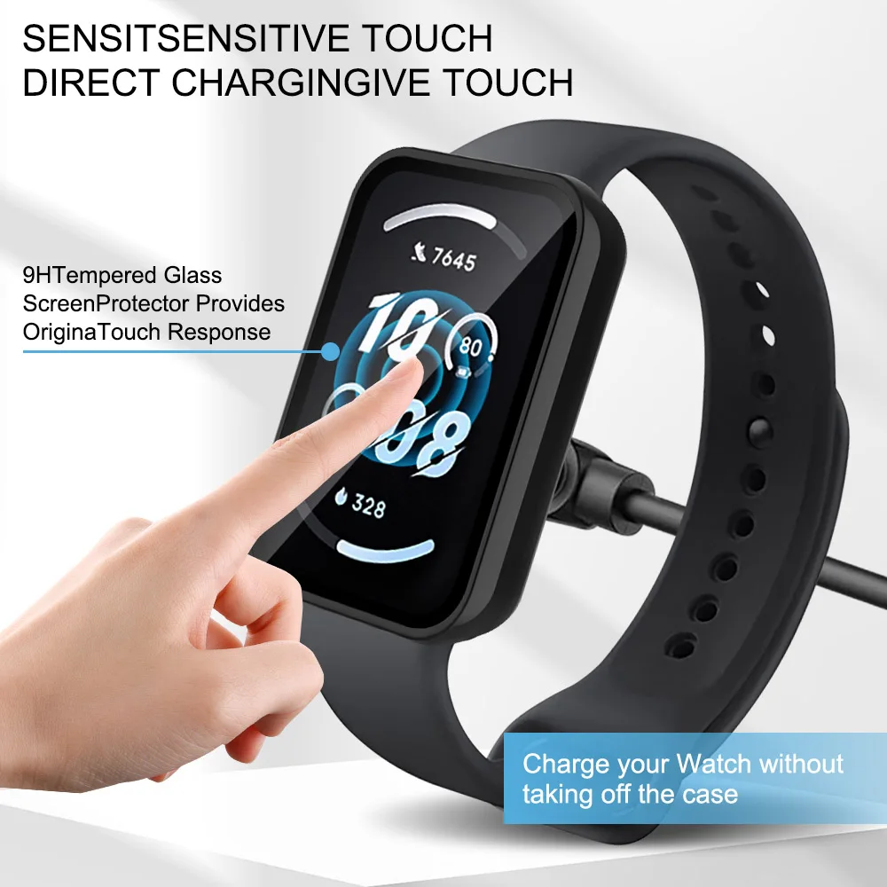 All-around Bumper Shell para Huawei Honor Band 9, Smart Watch Protector de Tela Protetora, Capa Acessórios