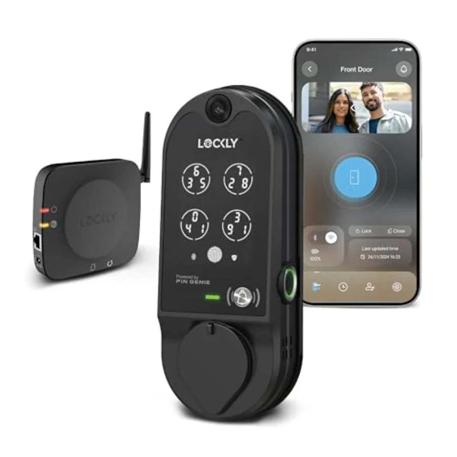 

Умный видеодомофон Vision Smart Lock HD с функцией смарт-замка для входной двери, считывателем отпечатков пальцев, сенсорной клавиатурой и управлением через приложение (без M-кода)