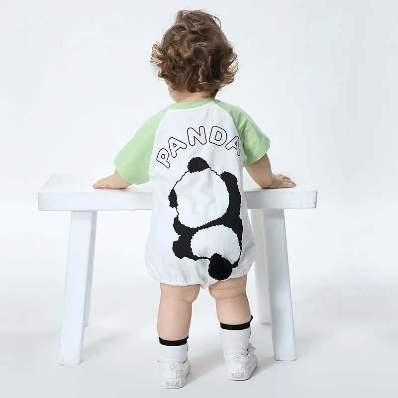 

Kawaii Panda Newborn Baby Clothes Girls Boys Bodysuit Summer Romper Baby Cartoon Outfits Toddler Infant Onesie Playsuits Outfits