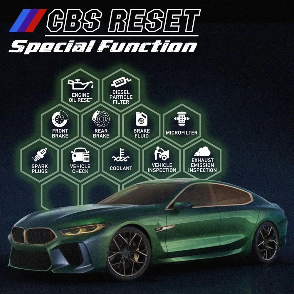 C501 OBD2 Scanner Fit for BMW Mini EPB ABS SRS DPF Oil Reset All Systems Car Scan Tool OBDII Diagnostic Code Reader