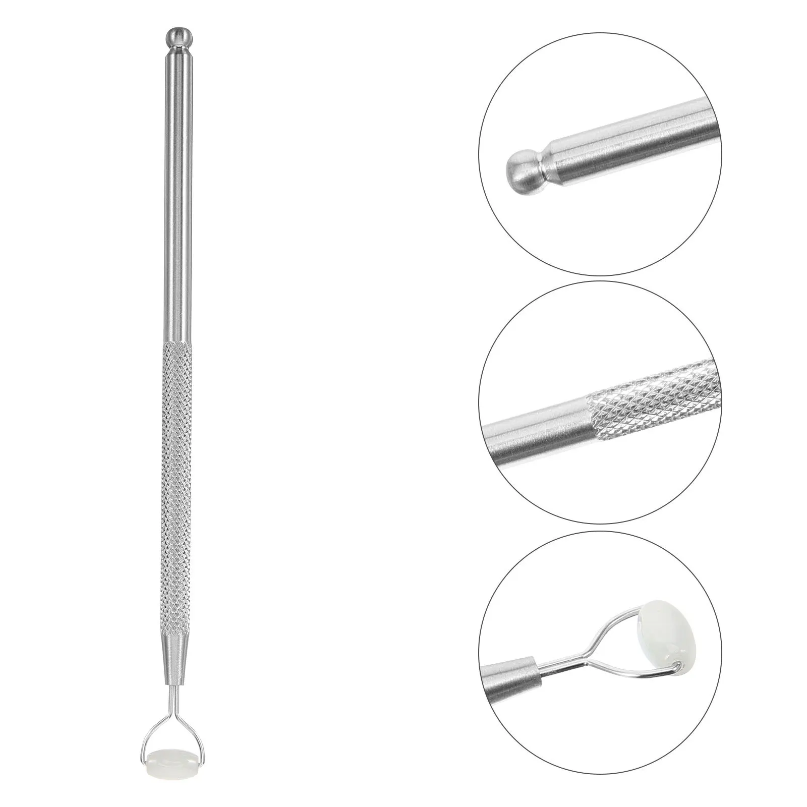 Jade Facial Massager Portable Face Sculpting Tool For Eye Fatigue Relief Smooth Skin Texture Lightweight Roller For Women