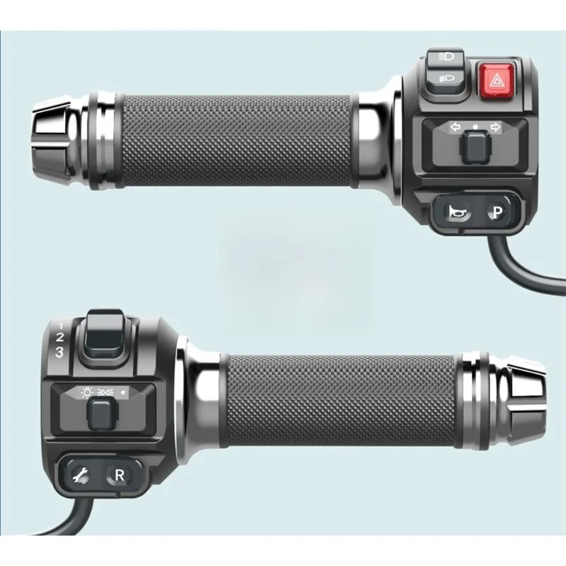 Electric battery car switch speed regulation assembly change button turn handle multi-function universal double flash