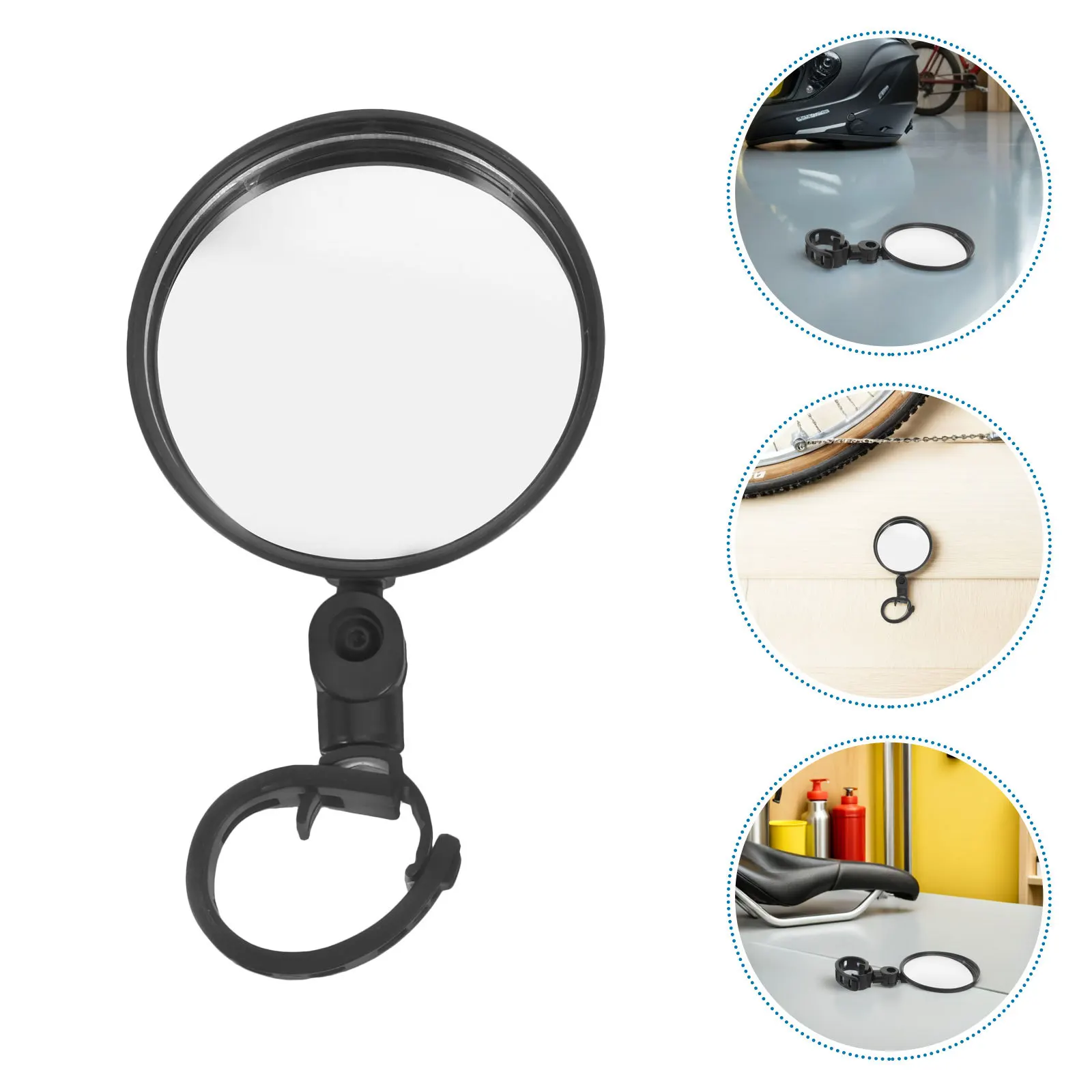 

4 Pcs Handlebar Mounted Mirror Bike Adjustable E-bike Rear View Bicycle Rearview