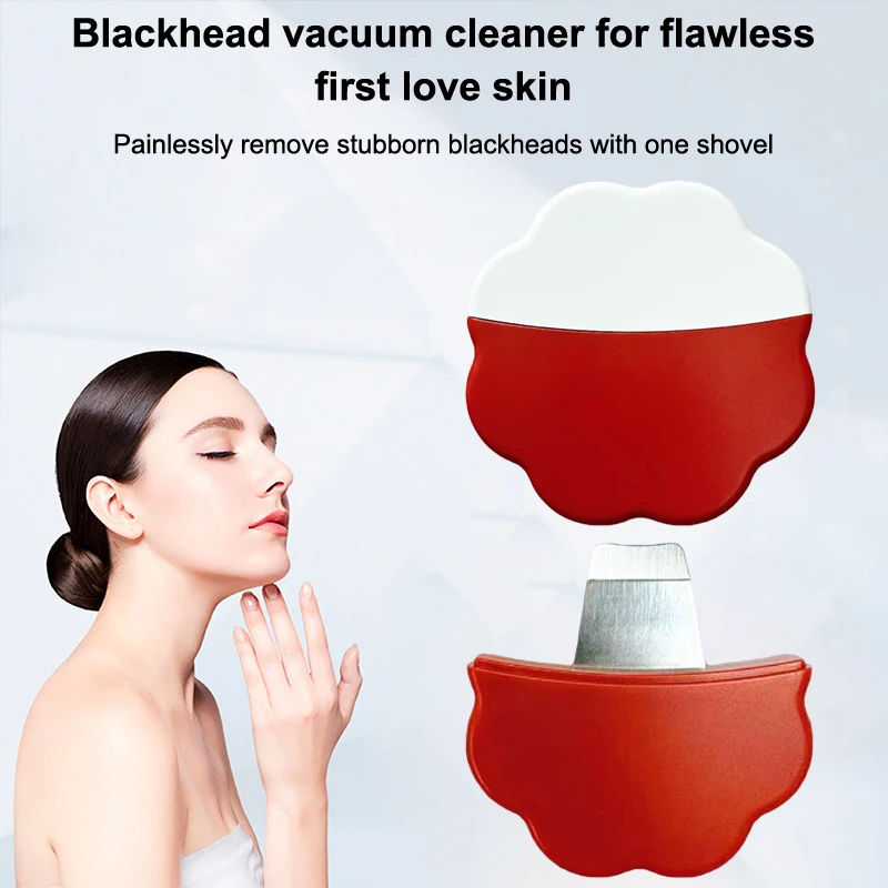 Skin Scrubber Portable Blackhead Remover Face Spatula Exfoliating Deep Clean Tool With Cover Suitable For Men Women