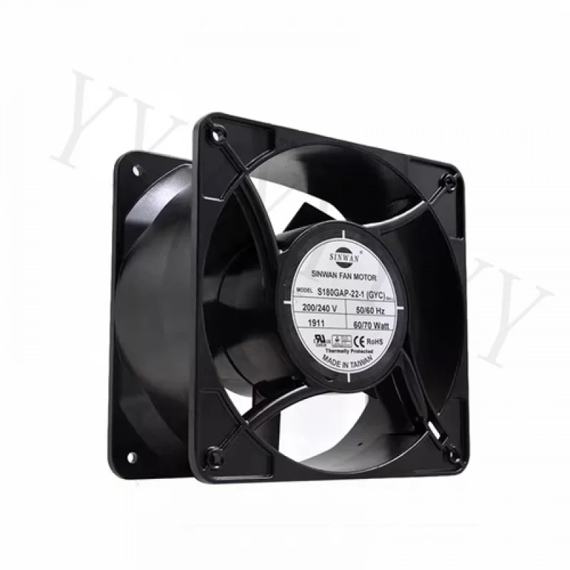 Y+ PARA SINWAN S180GAP-22-1 200-240V 60/70W 17689 17,6 CM ventilador de refrigeración del gabinete