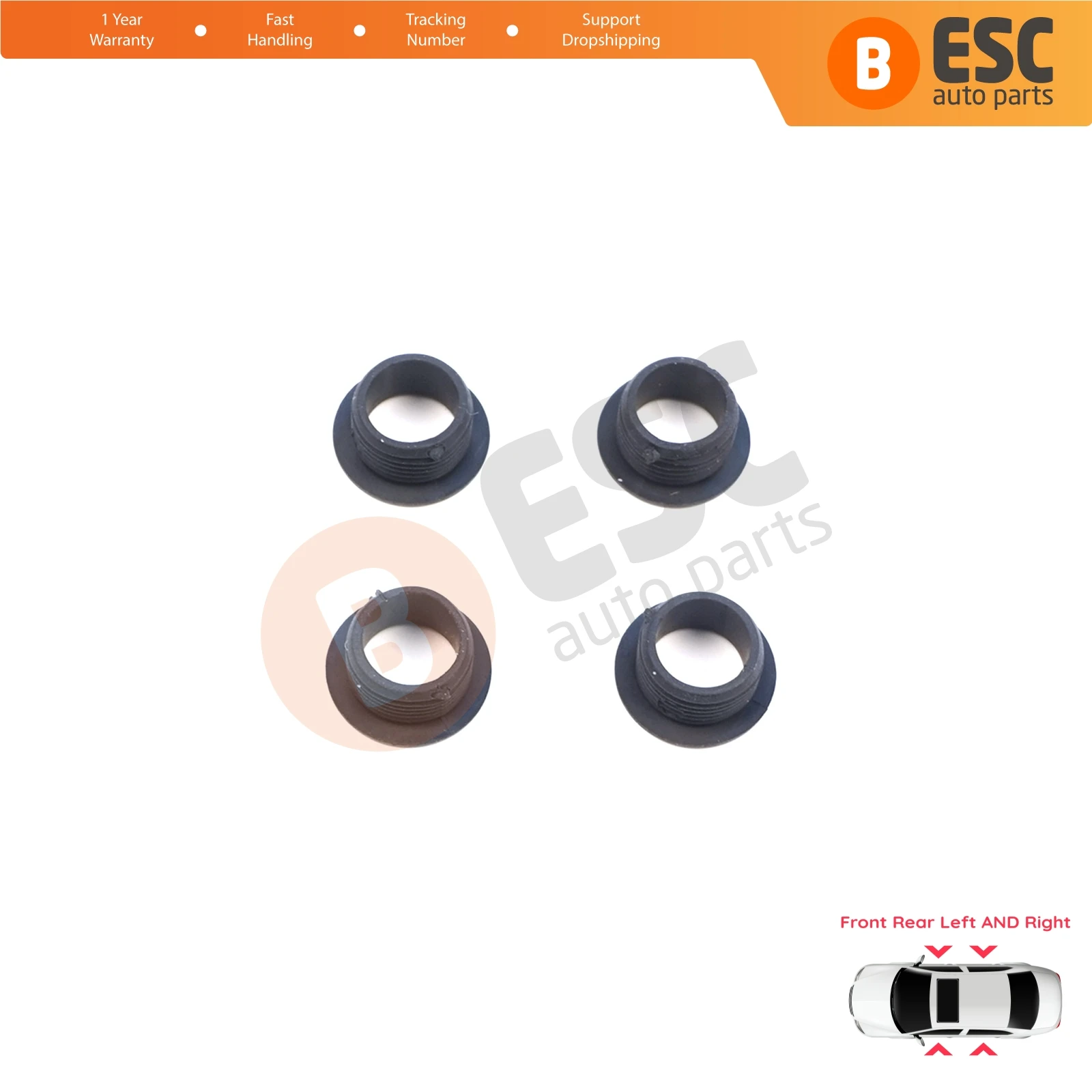 EDP1654 4 Stuks Deurslot Staaf Grommet voor Mercedes W124 W126 190 W201 W202 W203 C208 C209 W210 W168 W163 W460 W461 W463 2019921205