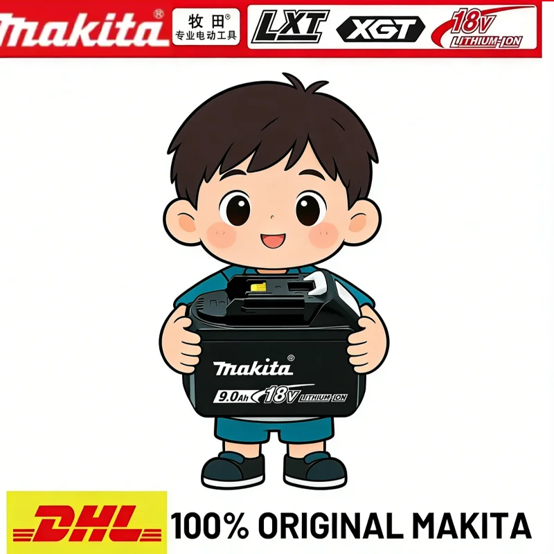 

original Makita 18V battery 6.0Ah 9.0AH rechargeable battery, Makita BL1840 BL1830B BL1830B power tool battery, 18V charger