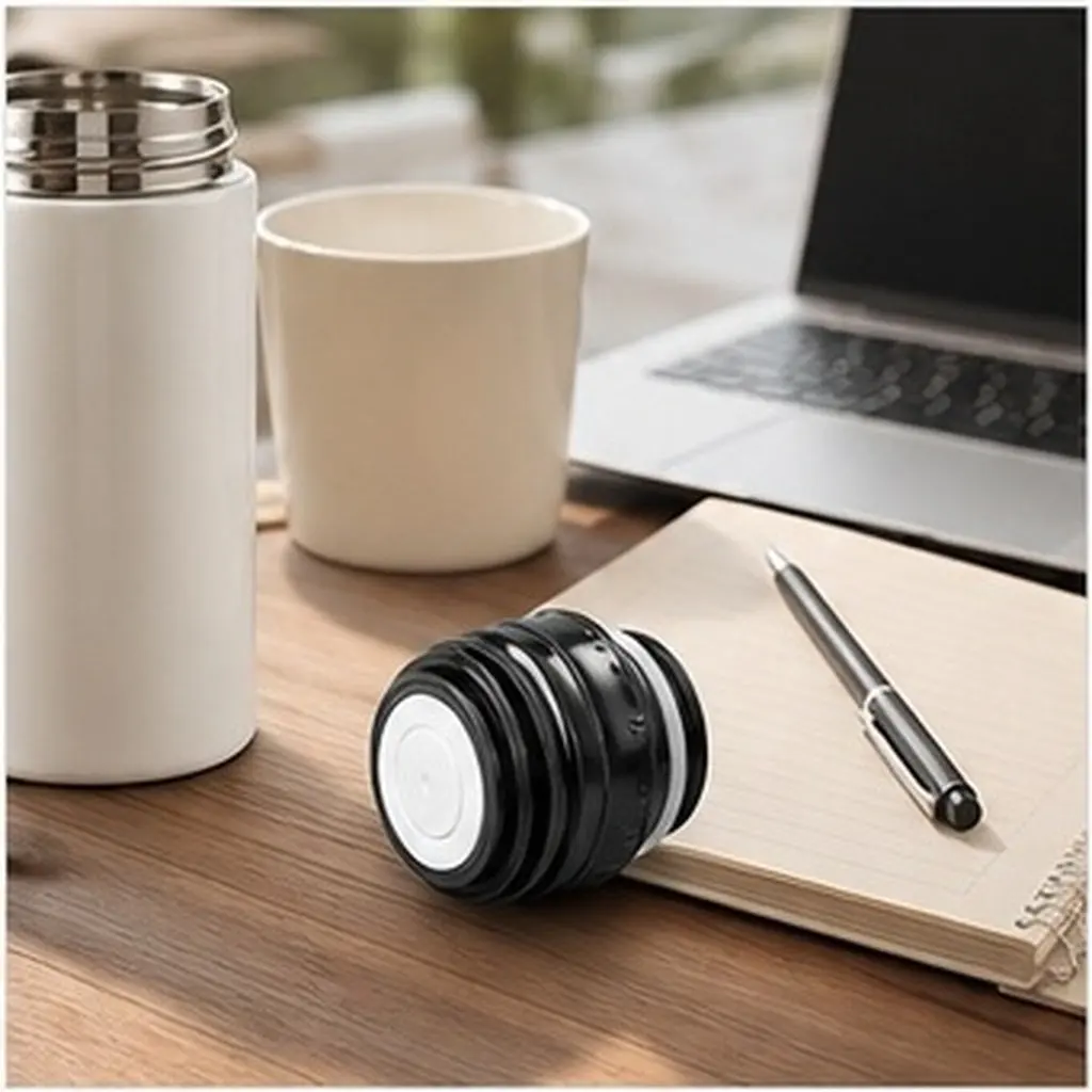 Replaceable Vacuum Water Bottle Cap Leak-Proof Thermal Kettle Lid Seal Easy Opening Closure for Beverage Container