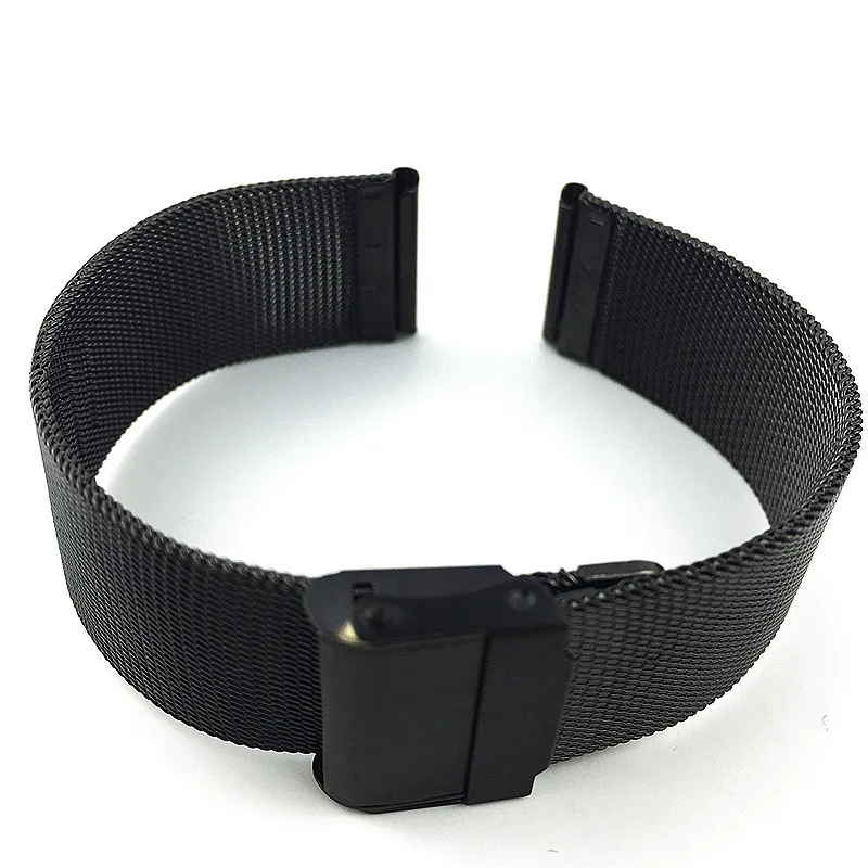 حزام ساعة للرجال والنساء 10 مللي متر-22 مللي متر متوافق مع سوار ساعة DW من الفولاذ المعدني رفيع للغاية من الفولاذ المنسوج سوار معصم ميلان شبكي