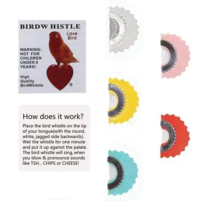 3PCS Magic Fun Birds Caller Tongue Inside Mouth Hiden Bird Whistle Toys Noisemaker Gag Gift Tricks For Teens Boys Girls Adults