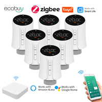 Tuya Smart Zigbee Thermostatic Radiator Valve Smart Radiator Valve Zigbee TRV Programmable APP Remote Temperature Controller