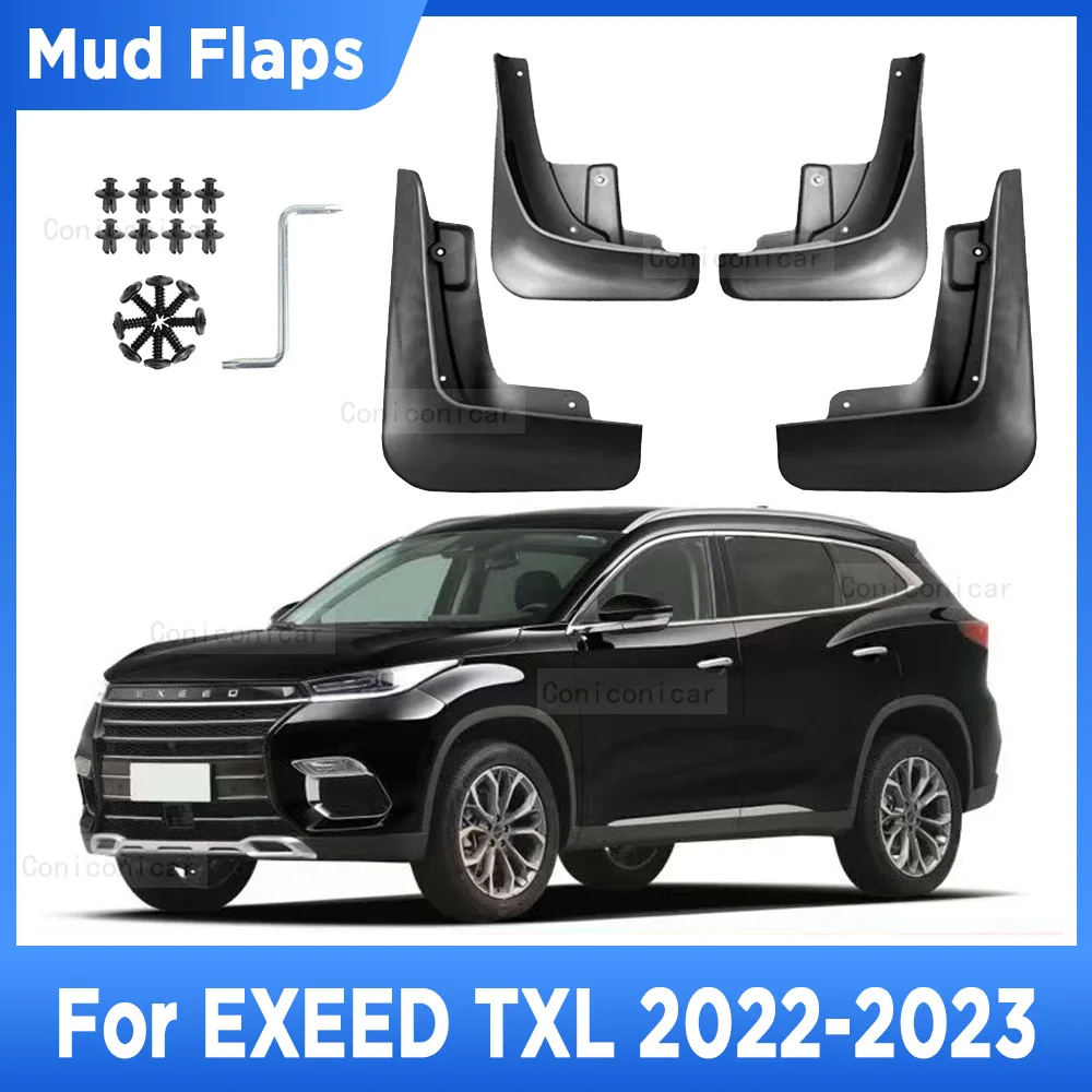 

For CHERY EXEED TXL 2022 2023 Mud Flaps Splash Guard Mudguards MudFlaps Wheel Front Rear Fender Auto Styling Car Accessories