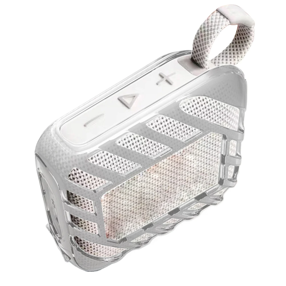 

TPU Cover Case Anti-Drop Transparent Case Shockproof Protective Case Carrying Shell for JBL Go 4 Portable Speaker