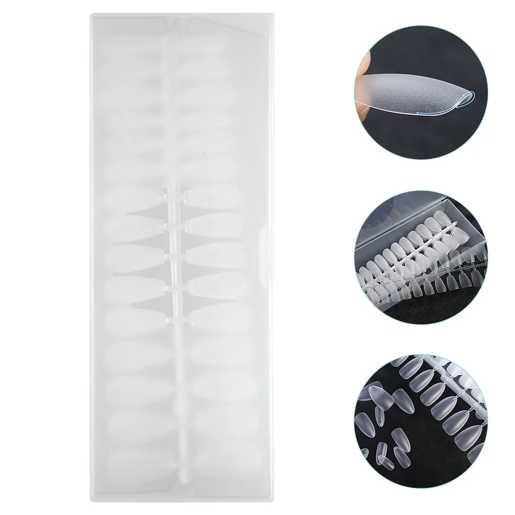 300 個超薄型つや消しネイルチップフルカバー付け爪 DIY ネイルアートエクステンション人工爪結婚式パーティー用