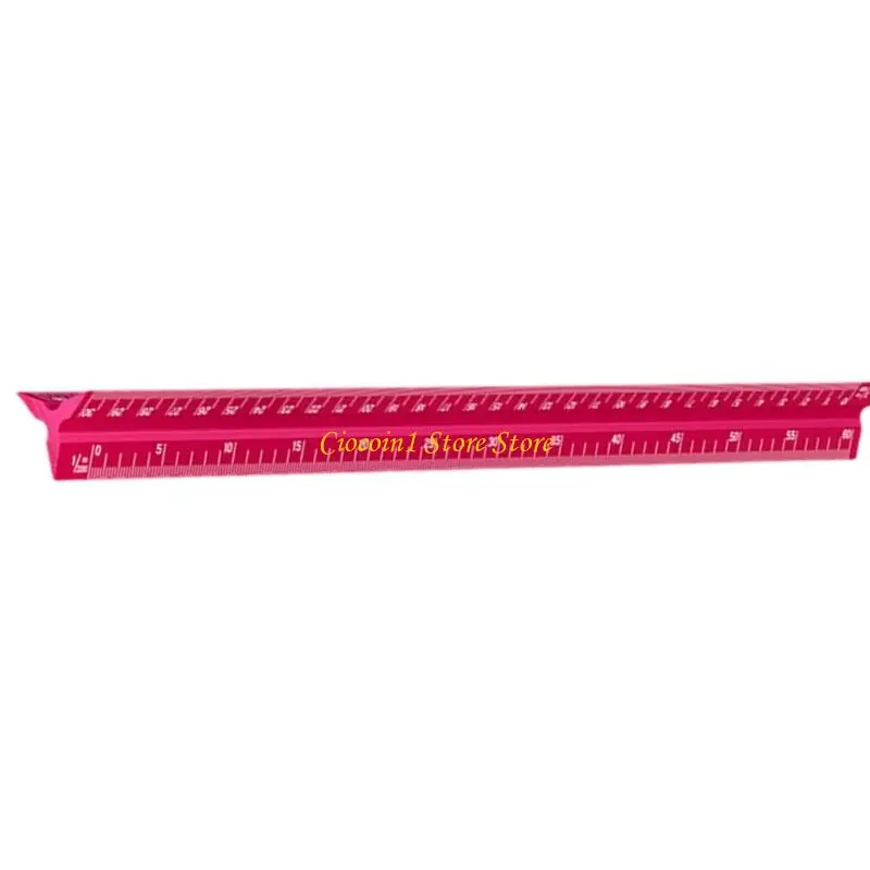 A3PC Professional Triangular Scale Aluminum Engraved Markings 320mm for Architects