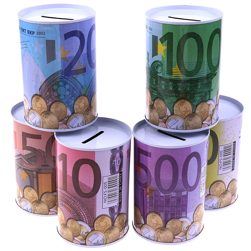 Hucha de monedas euro dólar para ahorro y depósitos en casa_voghion.com