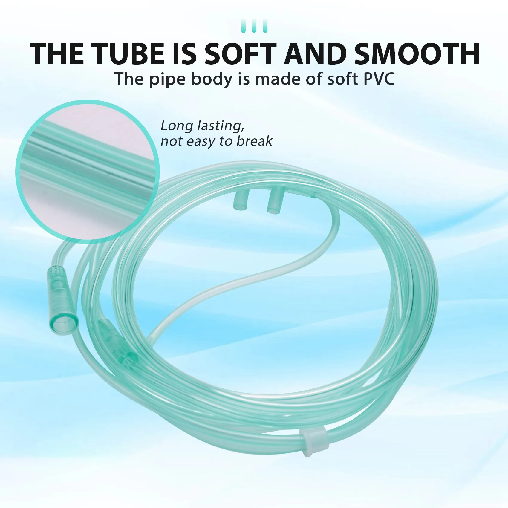 

M15K-6Pcs Oxygen Cannulas 2 Meters Nasal Cannula Soft Nasal Oxygen Tubing O2 Cannula For Adults