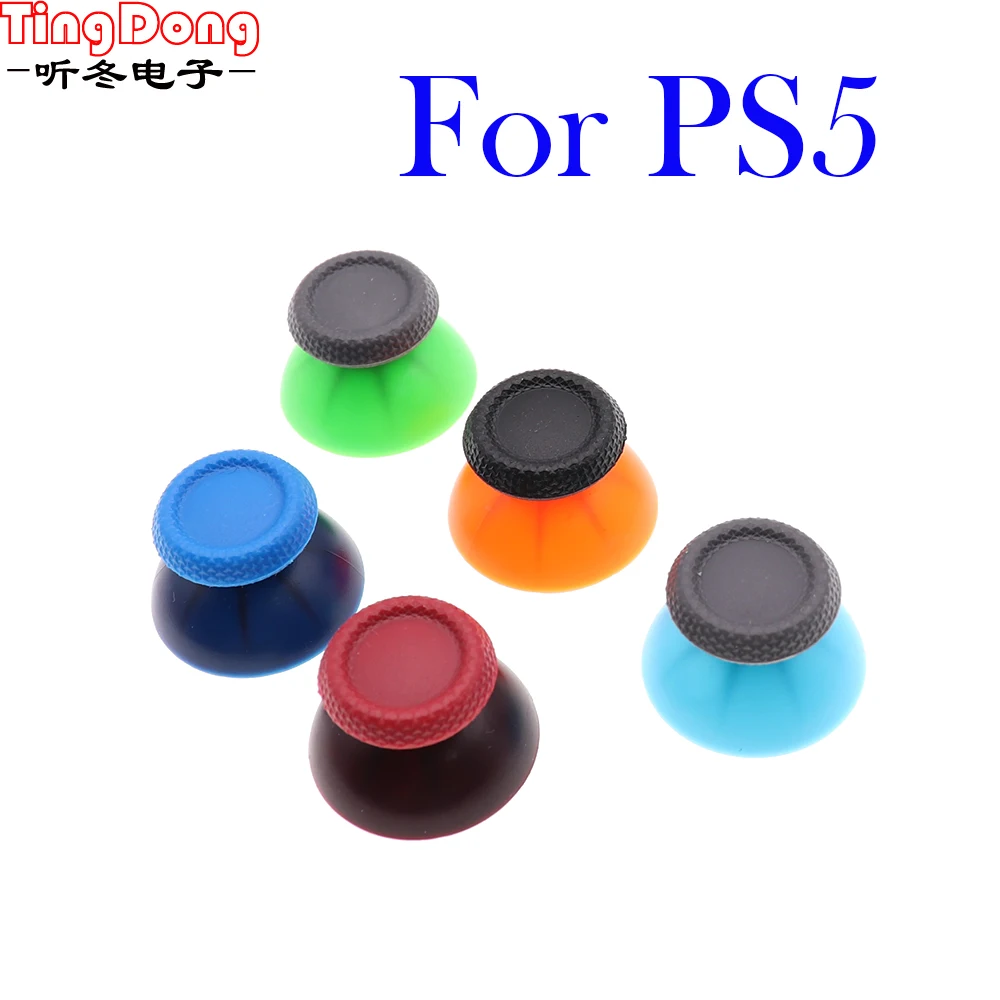 10pcs para Sony ps5 PS5 Controlador Analógico Polegar Vara Joystick Thumbstick Cap tampa substituição para PS5 reparação