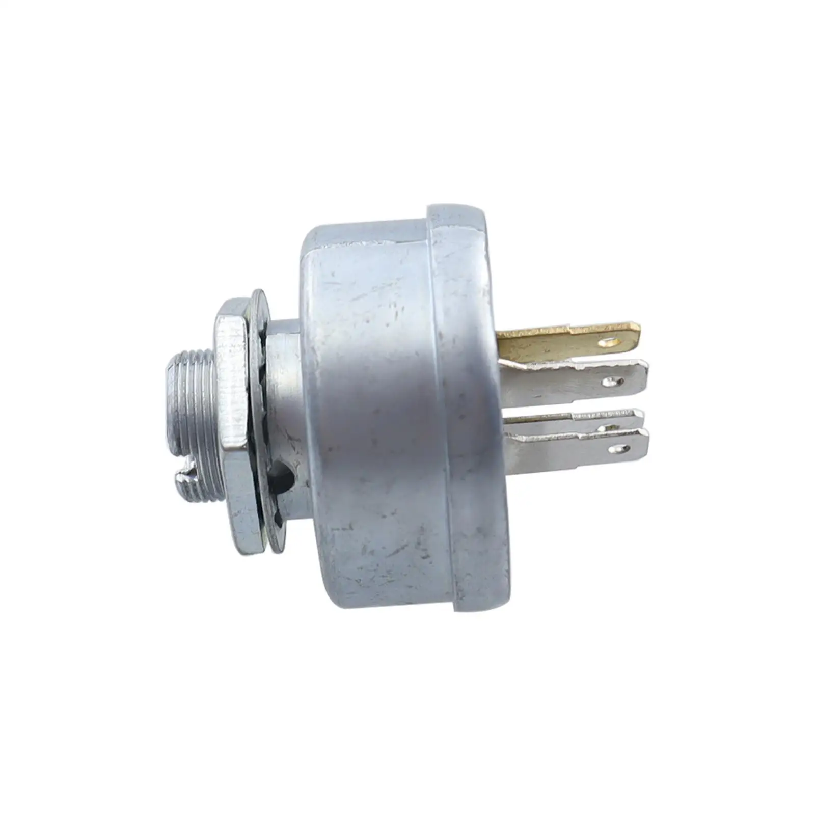 Universal Starter Key Switch Zinc Alloy 5 Pin for Truck Tractor Lawn Mower Forklift Ignition Replacement Parts with 2 Keys