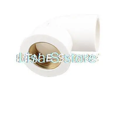 1/2 BSP Female Thread Right Angle Elbow Pipe Connector Coupling White