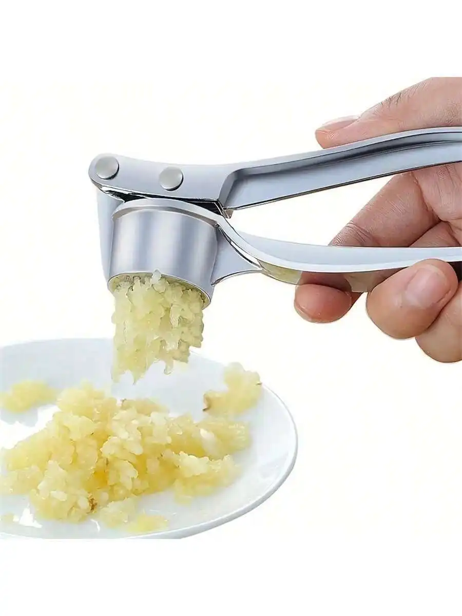 1 Piece metal Garlic Press Manually Crusher Handheld Ginger Kitchen Tools