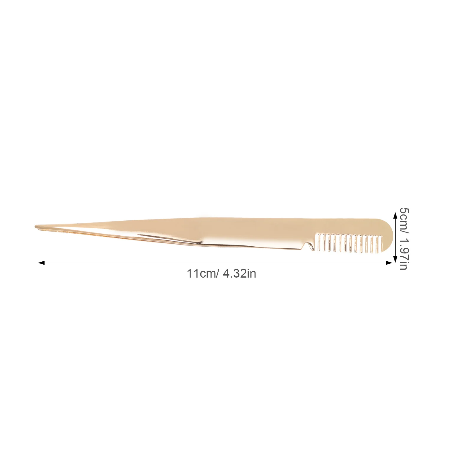 Compact Eyelash Tweezers with Comb Metal Lash Applicator Tool for Eyelash Extensions