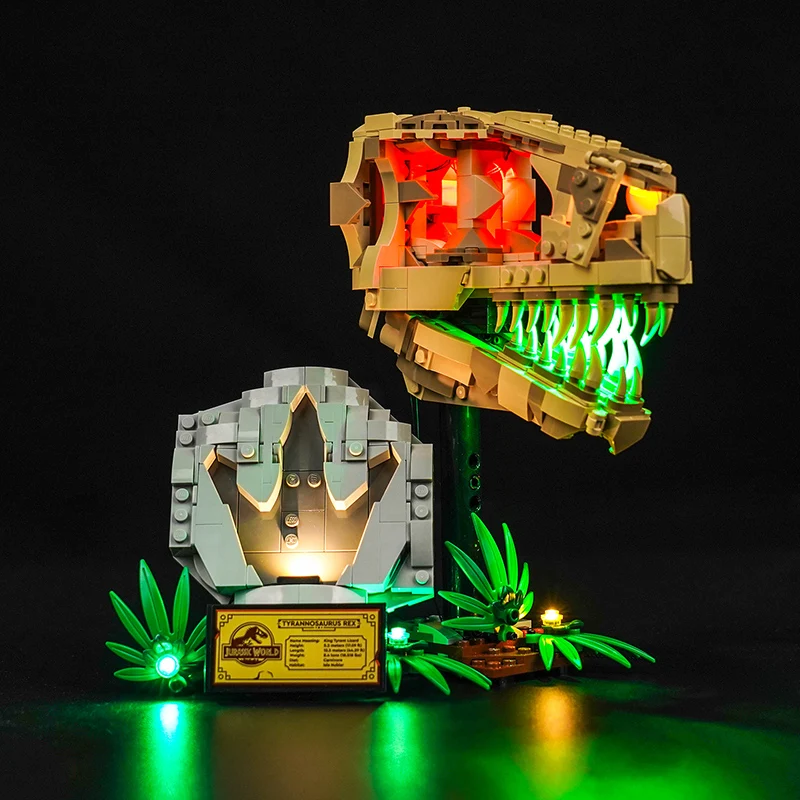 Vonado LED light 76964 set is suitable for Dinosaur Fossils: T. rex Skull building blocks (only including lighting accessories)