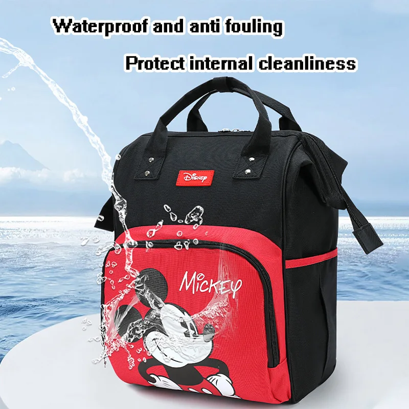 Disney Cartoon Mickey Mommy Bag Maternity Package Waterproof Oxford Cloth Baby Travel Storage Bag Baby Diaper Bags High-Capacity