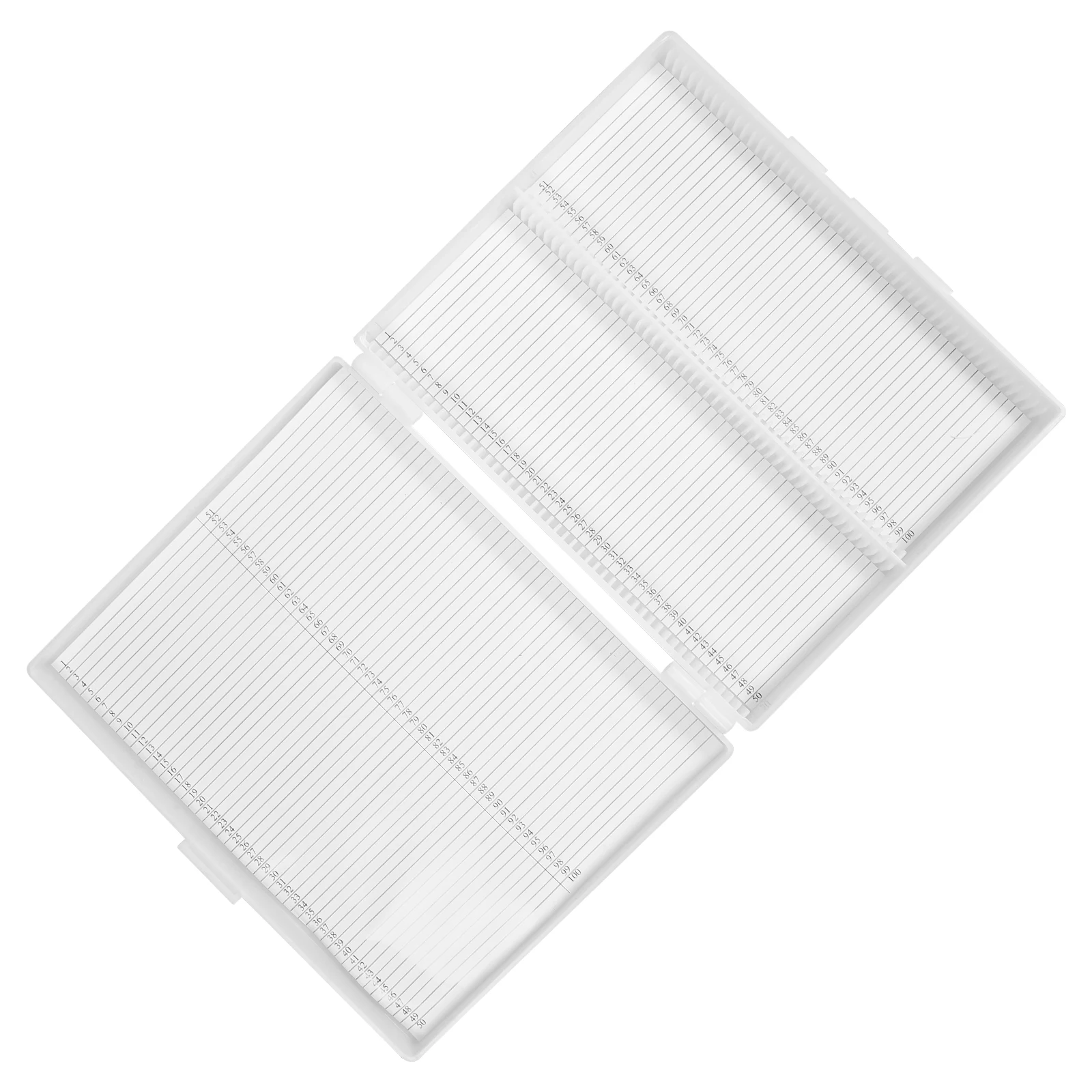 Microscope Boxes Plastic Storage Case Waterproof Lab Slide Organizer Transparent Lid Stackable Box For Pathology