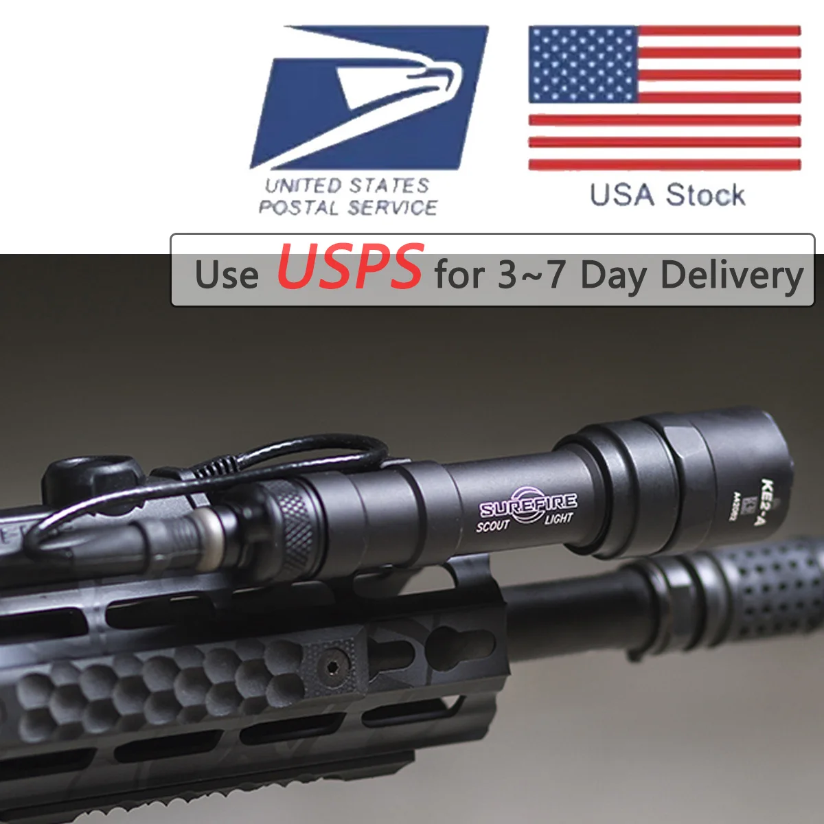 

Tactical Surefire Airsoft M300 M300B M300C M600 Constant And Strobe SF Scout Light AR15 Rifle Weapons LED Flashlight Gun Lamp