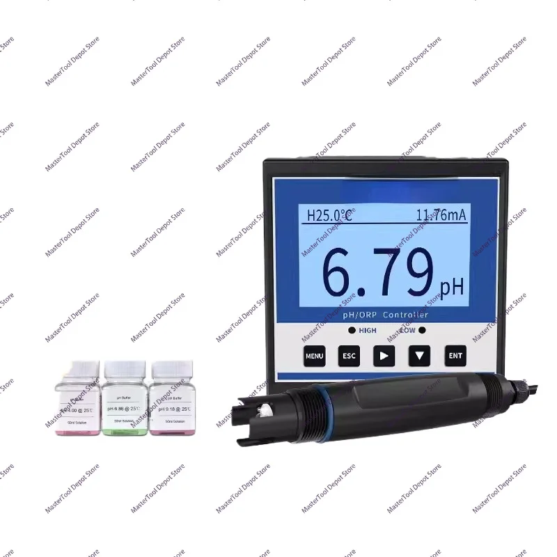 Industrial Online PH Controller Sensor Electrode Probe Tester Analyzer