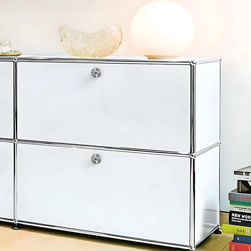 Mueble de Salón Moderno, Estética de Mediados de Siglo, Réplica de Princesa, Personalizable, Vitrina para Terraza, Mueble Posmoderno