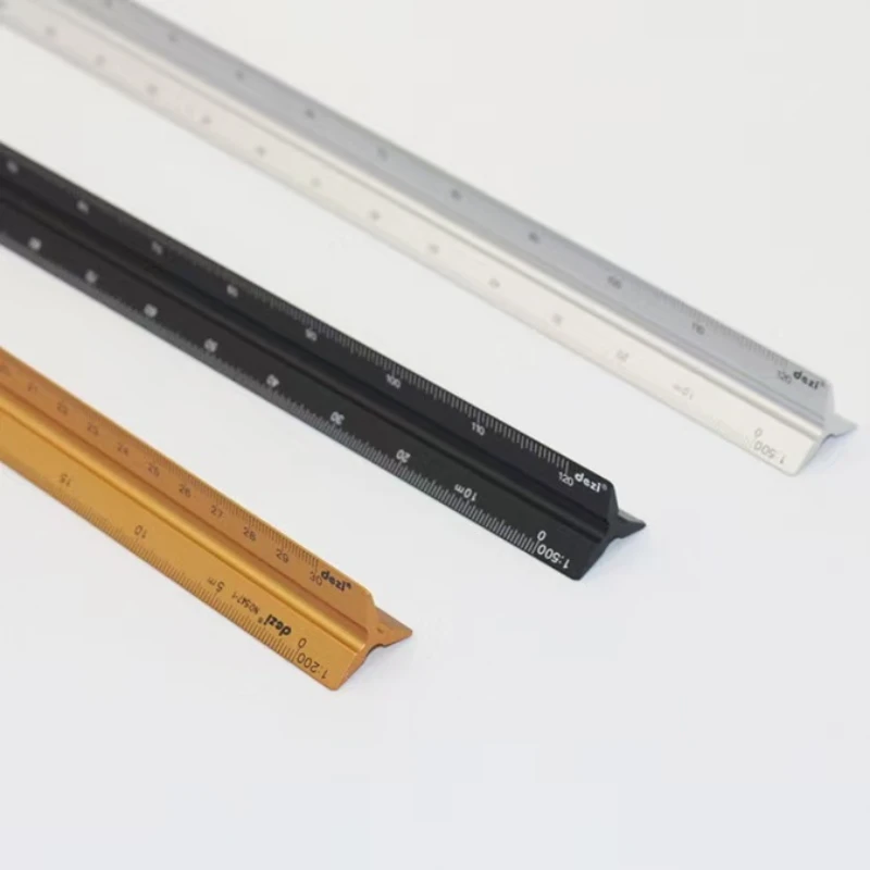 Architectural and engineer specific drawing rulers, laser etching rulers, 30cm metric and imperial conversion table rulers