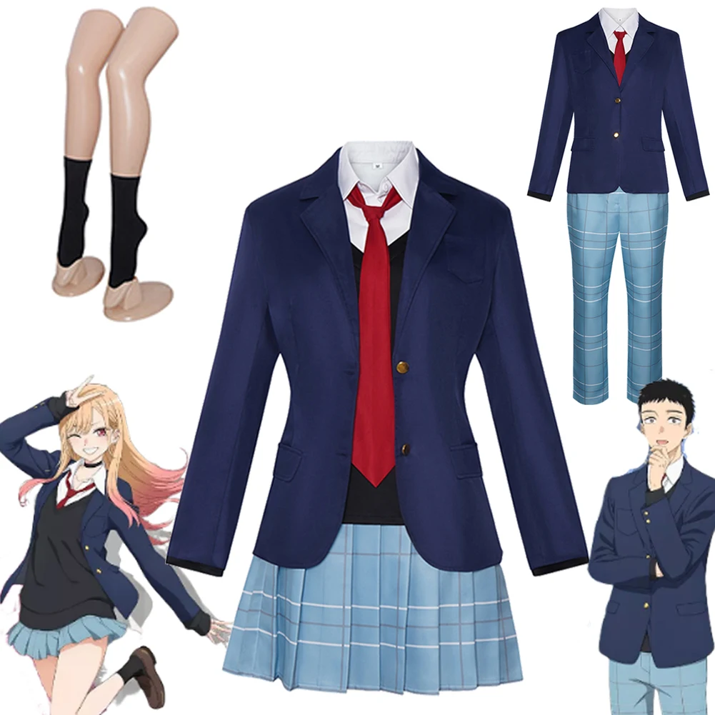 

Anime Dress Up Cosplay Darling Cosplay Kitagawa Marin Top Pant Roleplay Costume Outfit Halloween Carnival Suits For Women Men
